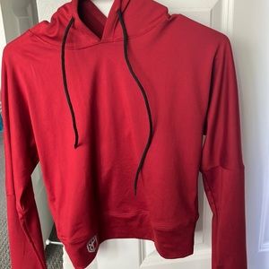 Born Primitive Cris Cross Red Crop Hoodie